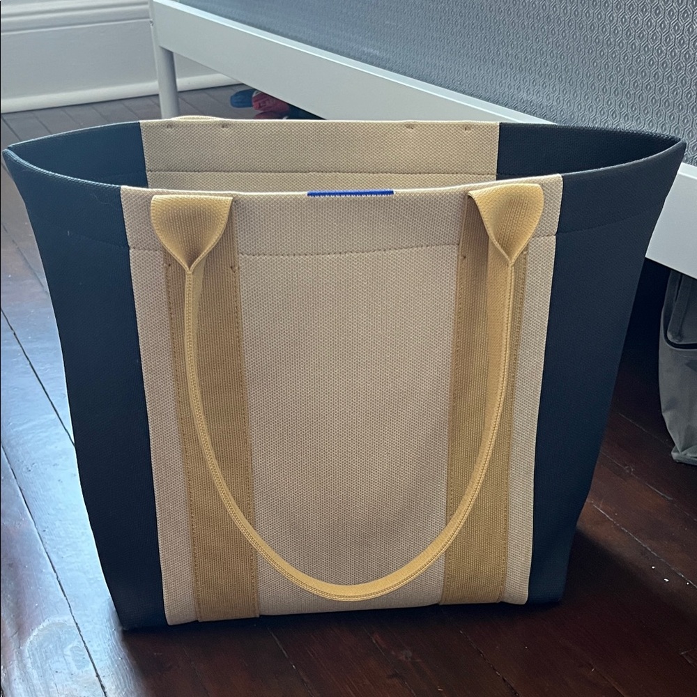 Rothy's Black and Tan Interior Tote